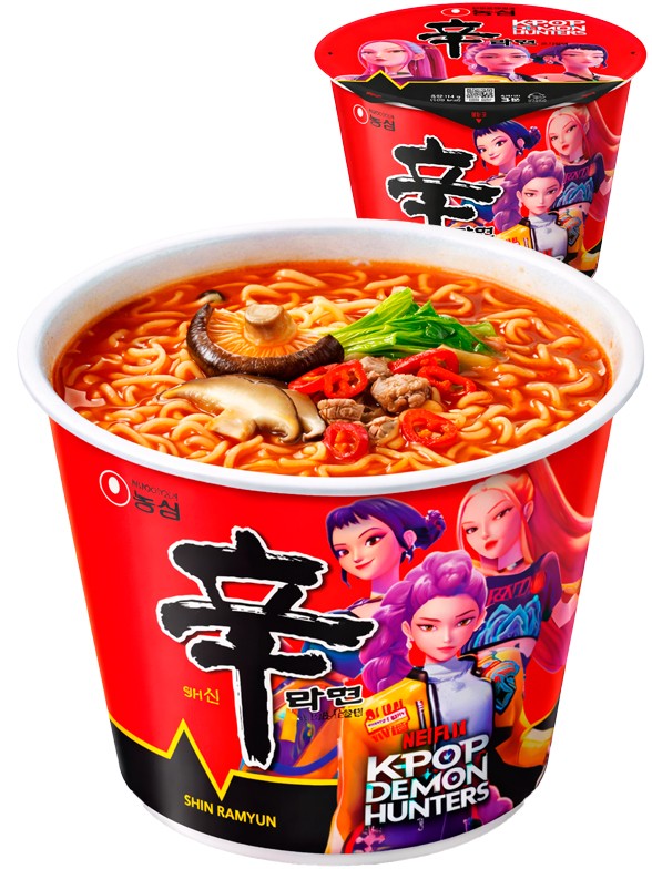 Fideos Ramen Coreanos Shin Ramyun | Kpop Demon Hunters | Bowl 140 g.