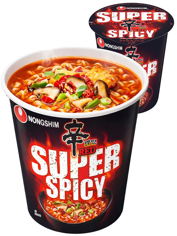 Fideos Ramen Coreanos Red Shin Ramyun | Super Spicy Cup