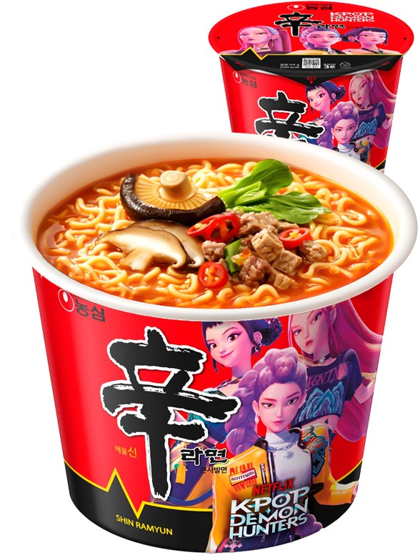 Fideos Ramen Coreanos Shin Ramyun | Big Bowl | Kpop Demon Hunters 114g.