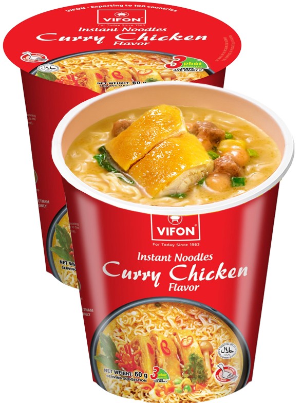 Ramen Vietnamita Sabor Pollo al Curry | Cup 60 grs.