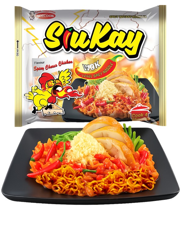 Ramen Salteado Vietnamita de Pollo con Queso Picante 127g.