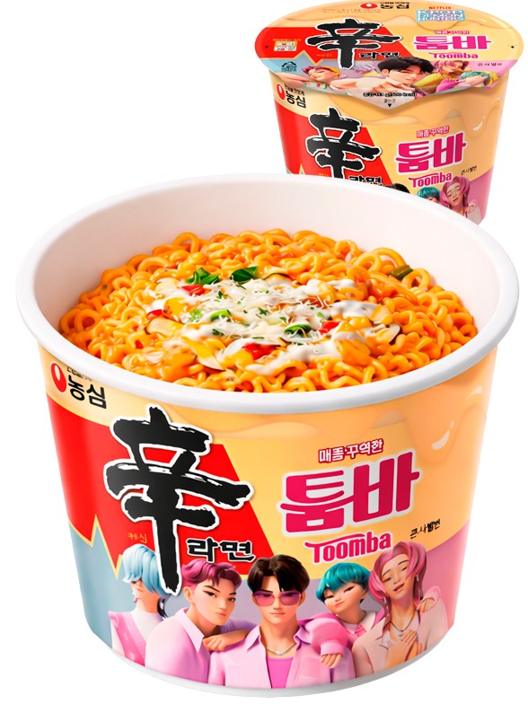 Fideos Ramen Coreanos Salteados Toomba | Kpop Demon Hunters | Saja Boys Bowl 113g.