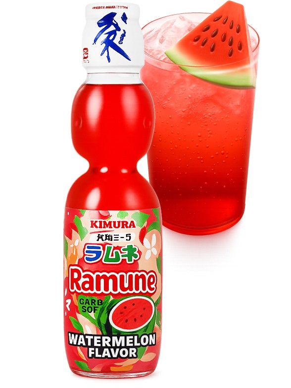 Soda Ramune Sandía | Kimura 200 ml.