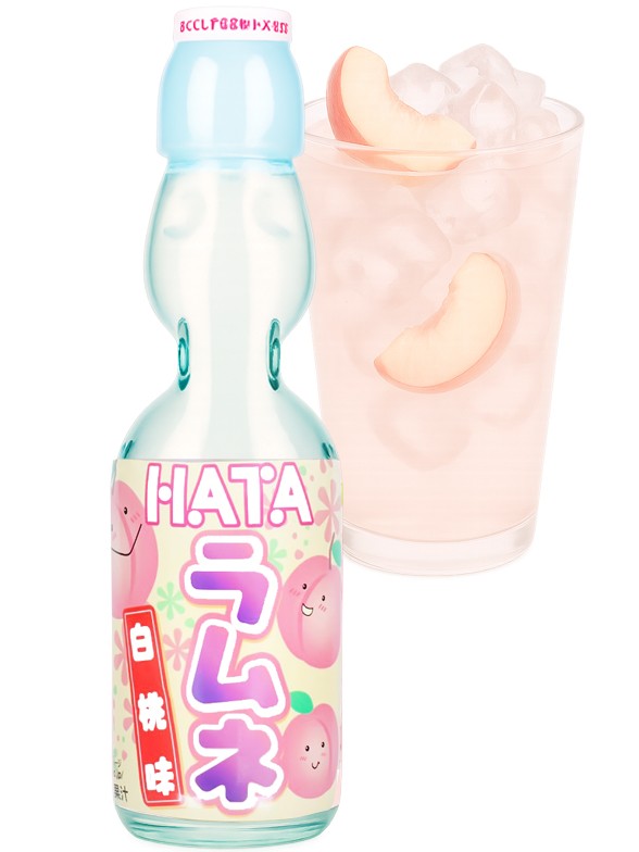 Soda Ramune Melocotón Blanco | Matsuri Kawaii 200 ml.