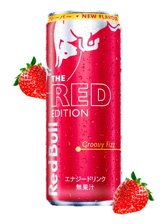 Bebida Energética Red Bull de Fresa | The Red Edition Japón 250 ml.