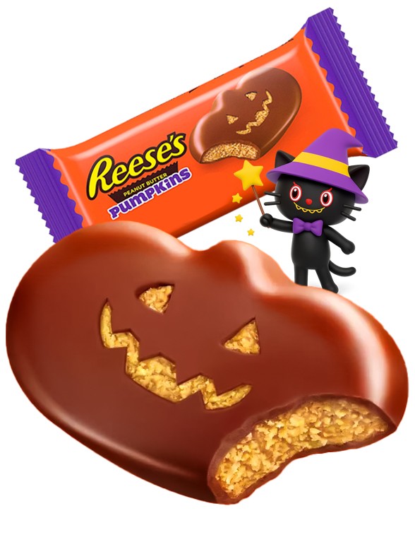 Chocolatina Calabaza Reese´s de Crema de Cacahuete | Edicion Halloween 17g.