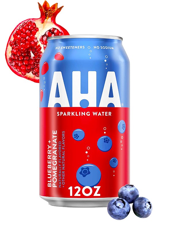 Refresco Sparkling Water AHA de Arándanos y Granada | Coca-Cola 355 ml. | OFERTA!!