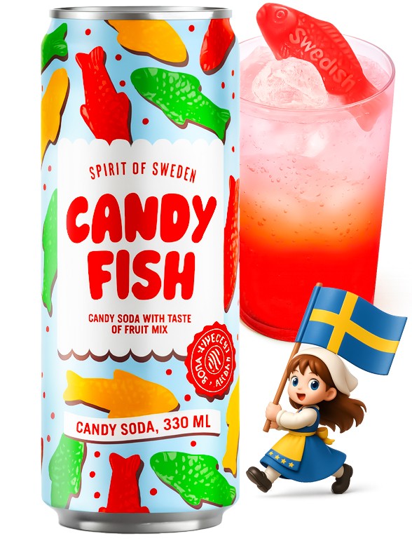 Refresco Sueco Candy Fish | Spirit of Sweden 330 ml.