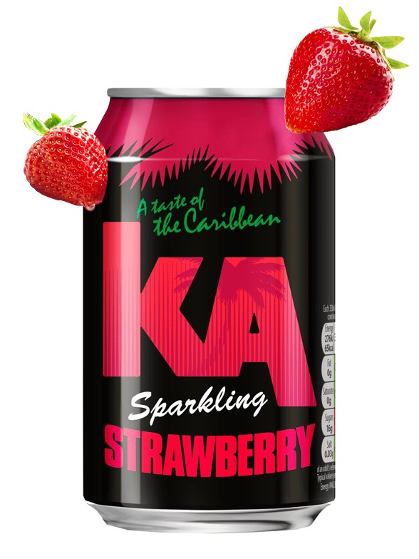 Refresco de Fresa Caribeña | KA 330 ml.