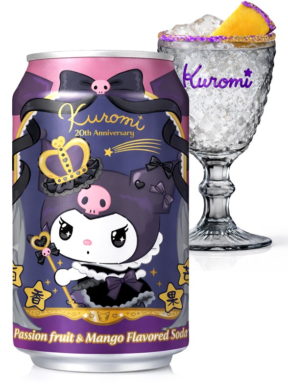 Refresco de Fruta de la Pasión y Mango | Kuromi 330ml.