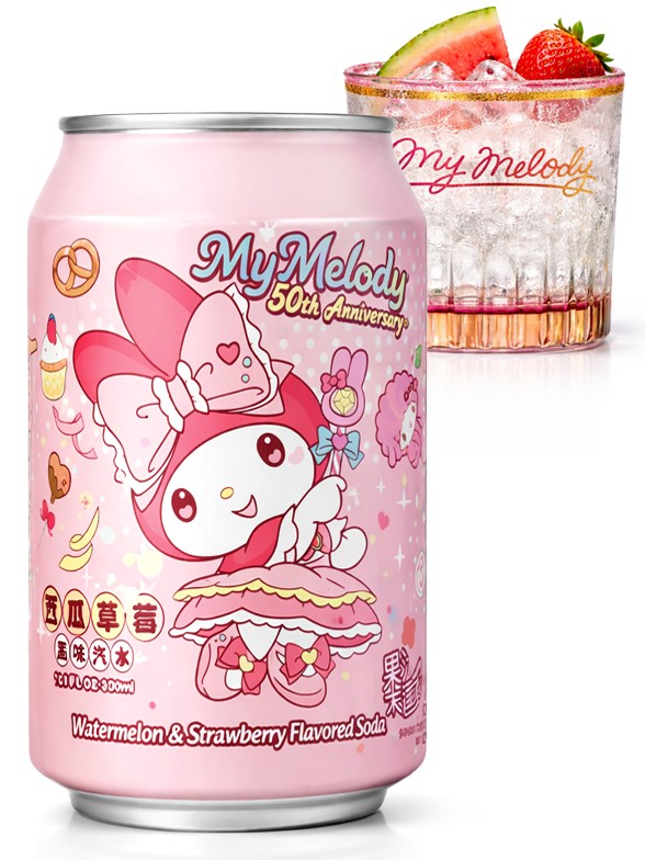 Refresco de Sandía y Fresa | My Melody & Kuromi 330ml.