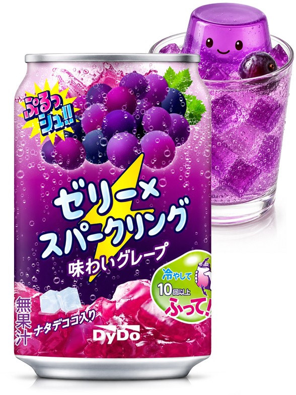 Refresco con Gelatina Mogu Mogu Uva 280g.