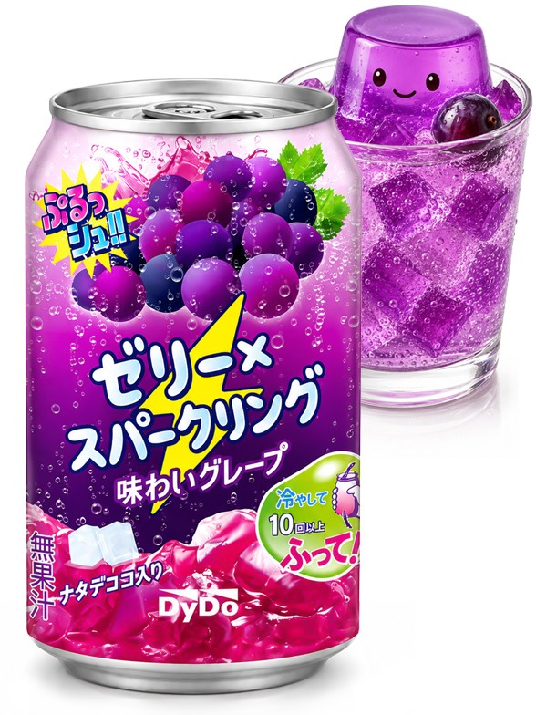 Refresco con Gelatina Mogu Mogu Uva 280g.