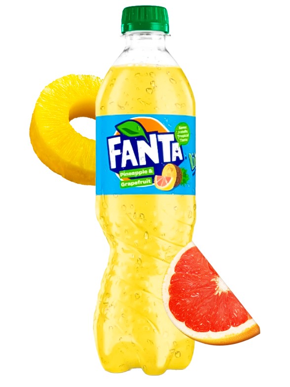 Fanta Piña y Pomelo Lilt Nuevo Diseño 500 ml.