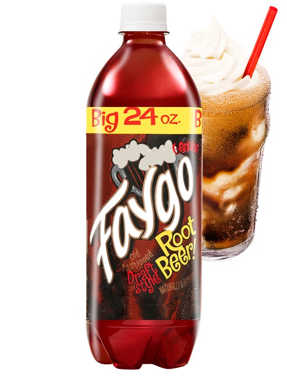 Refresco Americano Faygo | Zarzaparrilla Root Beer con Helado 710 ml.