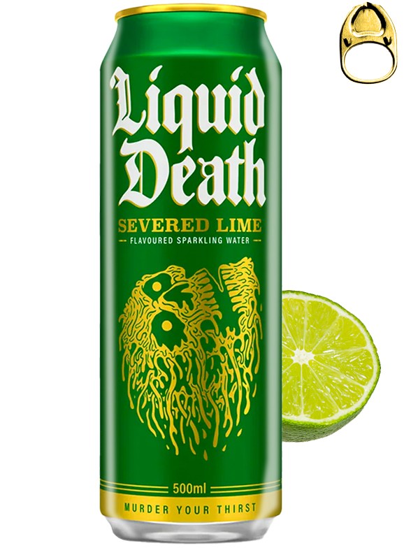 Refresco Sparkling Soda Lima Cortada | Liquid Death 500 ml.