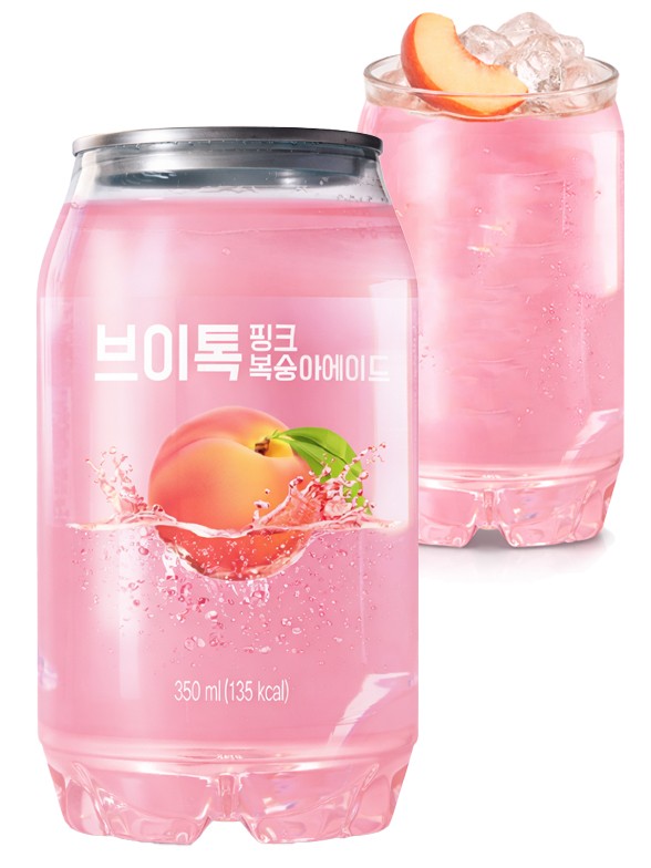 Refresco Coreano de Zumo de Melocotón Momo 350 ml.