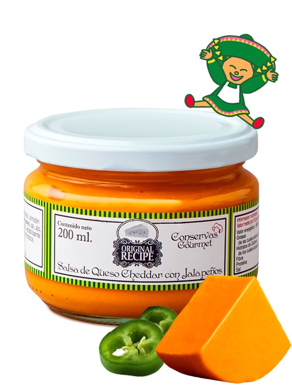 Salsa de Cheddar con Jalapeños | Original Recipe | PURO MÉXICO!! 200 ml.