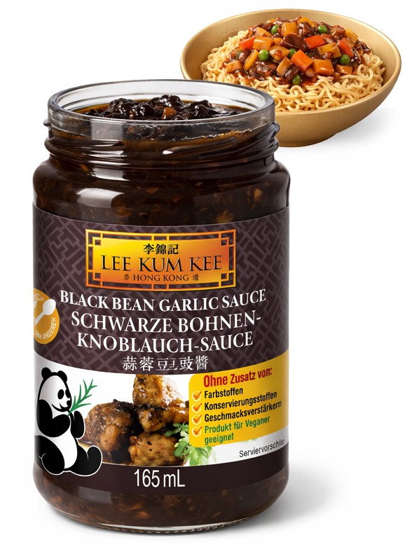 Salsa de Judia Negra Jajang con Ajo | Lee Kum Kee 165 ml.