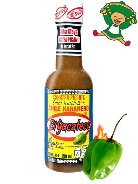 Salsa Maya Kutbil-ik Picante de Chile Habanero | PURO MÉXICO!! 120 ml.
