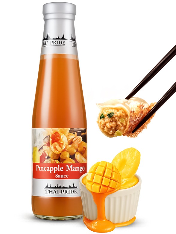 Salsa Tailandesa de Piña y Mango | Sabor Medio Picante | 295 ml.