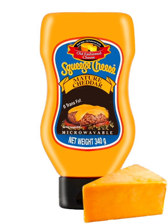 Salsa Squeeze Cheese de Queso Cheddar