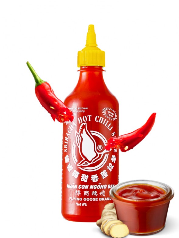 Salsa Sriracha con Jengibre 455 ml.