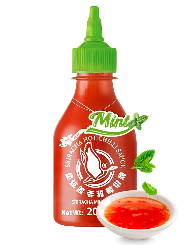 Salsa Sriracha Chili con Menta 200 ml.