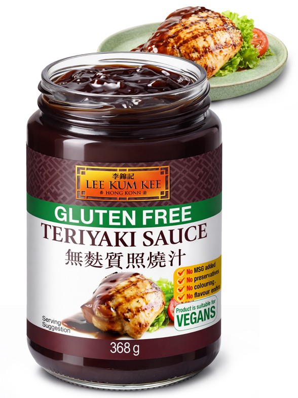Salsa Teriyaki | Sin Gluten Vegano | Lee Kum Kee 368g.