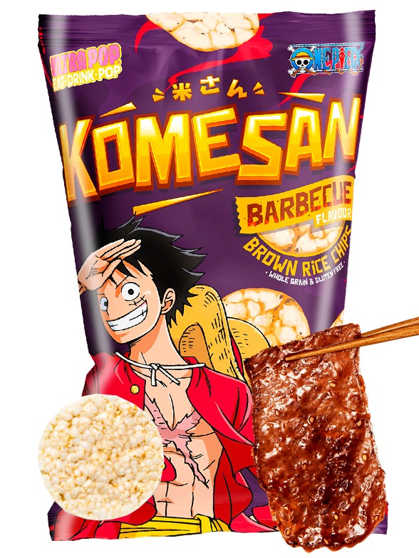 Snack de Arroz Integral Sabor Barbacoa | One Piece 60 grs.