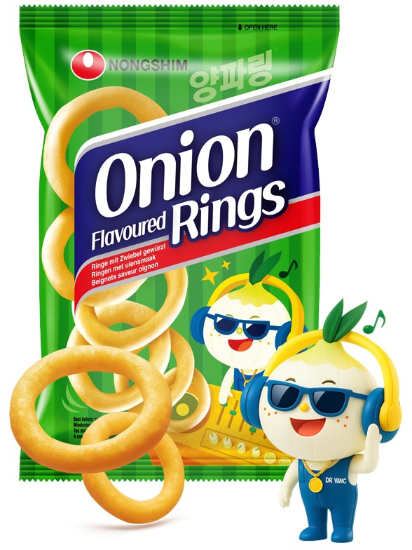 Snack Coreano de Aros de Cebolla 50g.