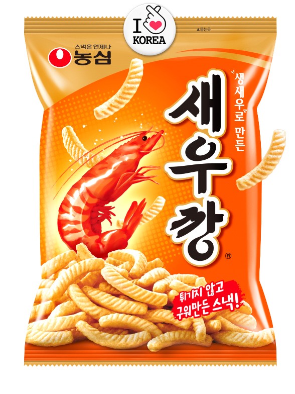 Snack Coreano Sabor Gambas a la Parrilla | Nongshim Seawu Kang | 75g.