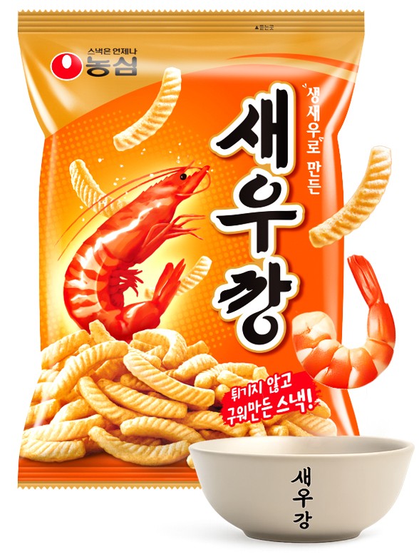 Snack Coreano Sabor Gambas a la Parrilla | Nongshim Seawu Kang | 75g.