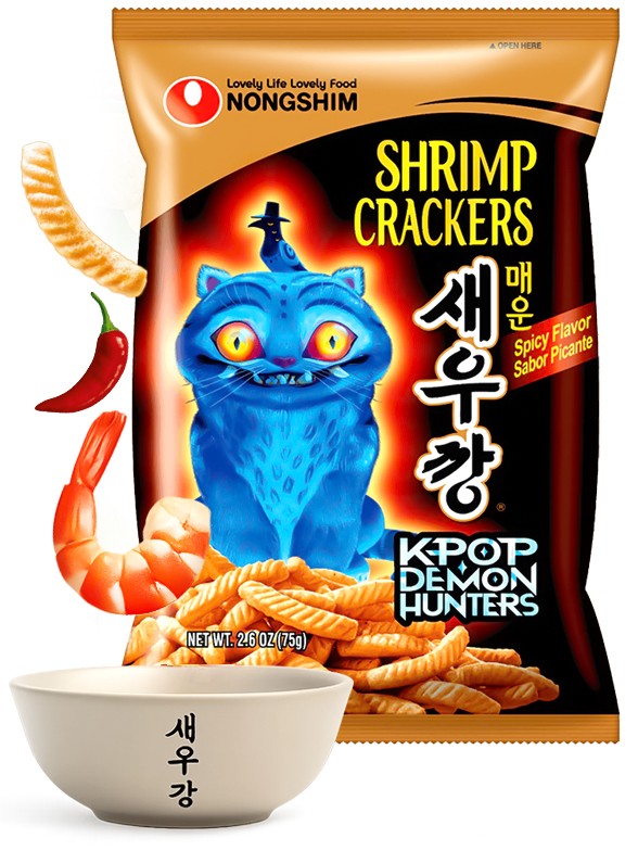 Snack Coreano Sabor Gambas a la Parrilla | HOT & Spicy | Kpop Demon Hunters 90g.