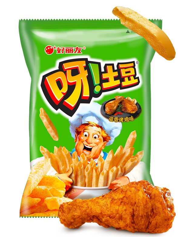 Snack Coreano de Patata Sabor Pollo Frito | Macaroni Gratin