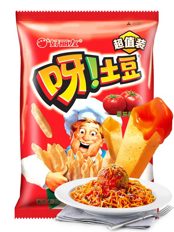 Snack Coreano de Patata Sabor Salsa Pomodoro | Macaroni Gratin 40 grs | OFERTA!!