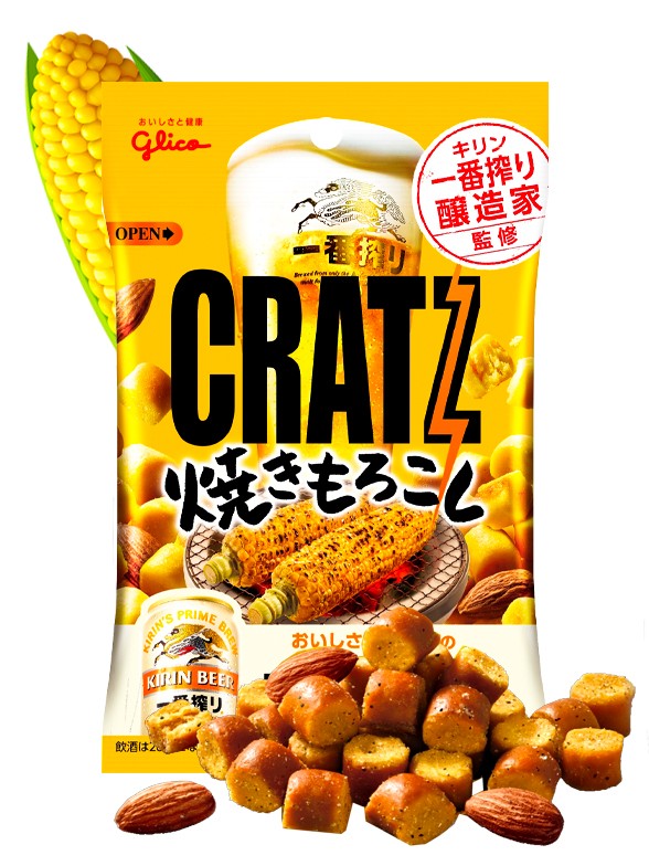 Snack Cratz de Maíz de Hokkaido | Glico 42 grs.