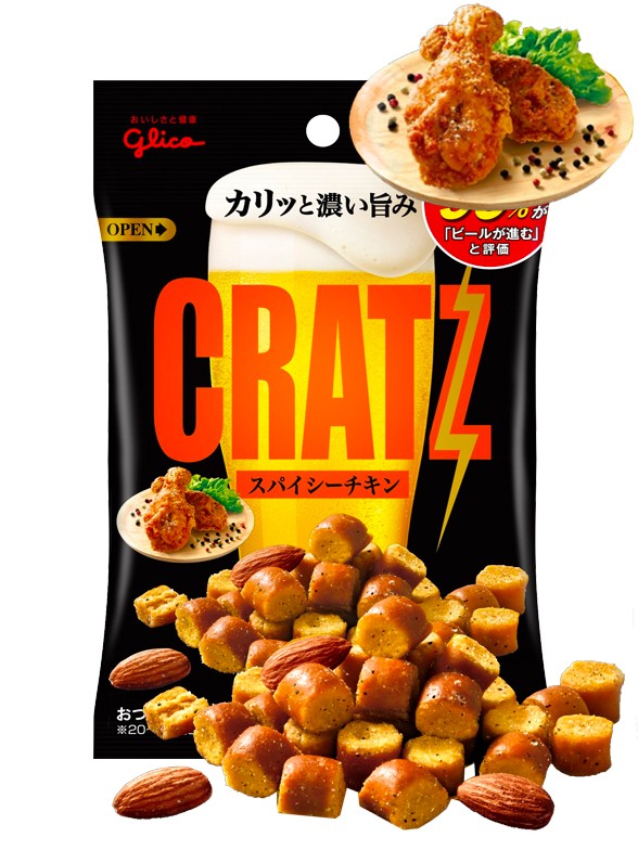 Snack Cratz Pollo Frito Picante | Glico 42 grs