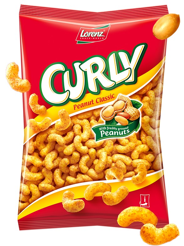 Snack de Maíz con Cacahuete | Curly Peanut Classic 120 grs.