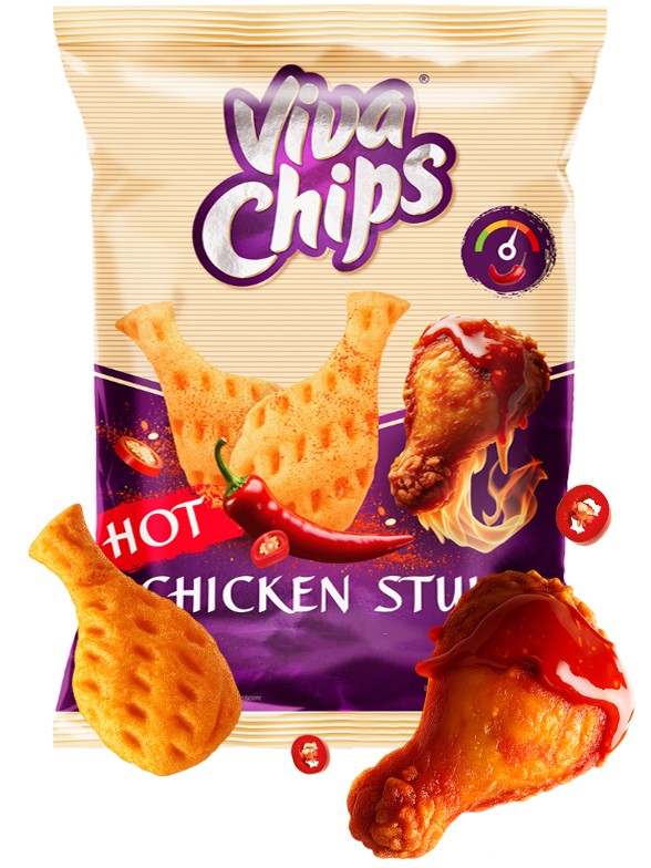 Snack de Muslitos Picantes de Patata Frita BIG 100g.