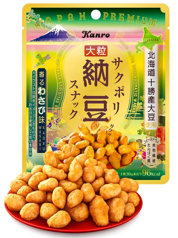 Snack de Natto con Wasabi 20g.