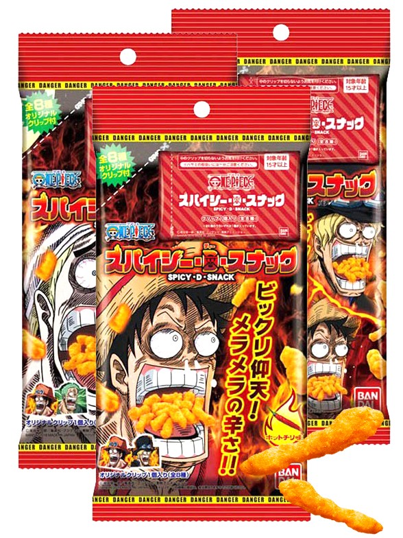 Snack de Maíz Picante One Piece 3 Diseños Diferentes 35 grs