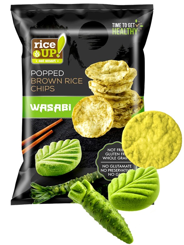 Tortas de Arroz Integral con Wasabi | Sin Gluten 60g.