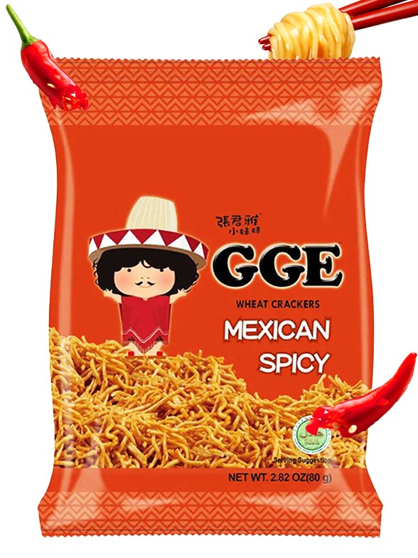 Snack Wonderful de Ramen Sabor Shoyu y Chili 80 grs.