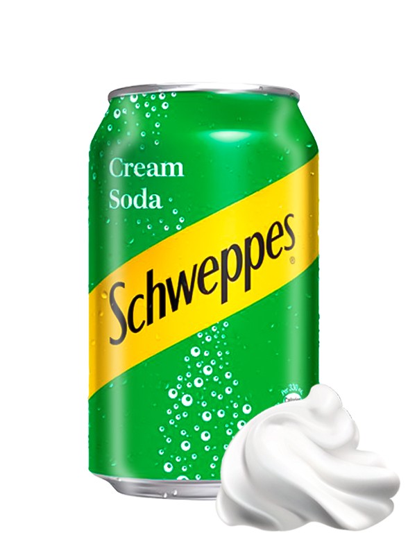 Soda con Crema de Helado | Schweppes Cream Soda 330 ml