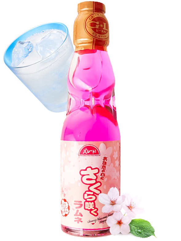 Soda Ramune de Sakura de Shizuoka 200 ml.