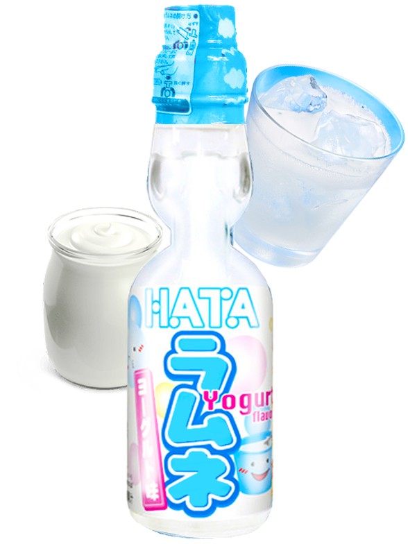 Soda Ramune Sabor Yogur 200 ml.