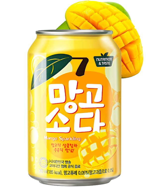 Soda Coreana Sabor Mango 350 ml.