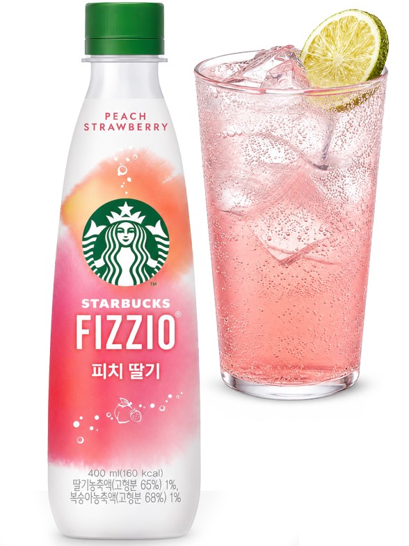 Refresco Starbucks Corea Fizzio Melocotón y Fresa | 400 ml