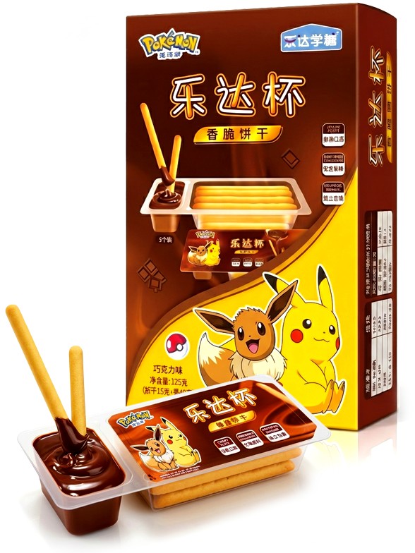 Sticks con Crema de Chocolate para Dipear | Pokémon 125g.